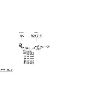 Výfukový systém BOSAL SYS12749