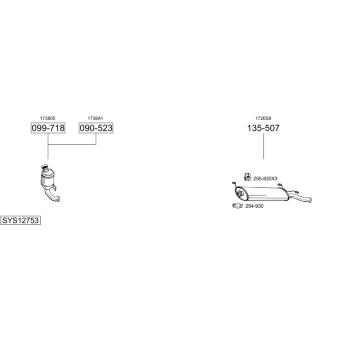 Výfukový systém BOSAL SYS12753