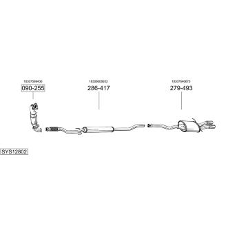 Výfukový systém BOSAL SYS12802