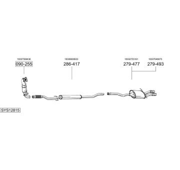 Výfukový systém BOSAL SYS12815