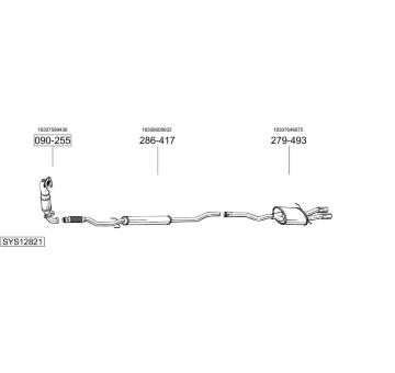 Výfukový systém BOSAL SYS12821