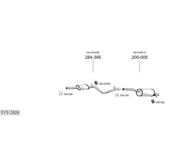Výfukový systém BOSAL SYS12828