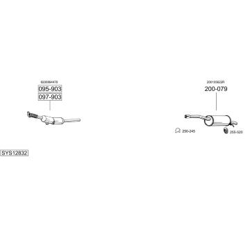 Výfukový systém BOSAL SYS12832