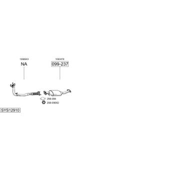 Výfukový systém BOSAL SYS12910