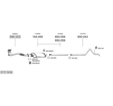 Výfukový systém BOSAL SYS13039