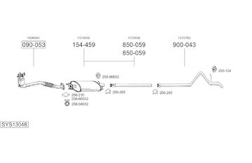 Výfukový systém BOSAL SYS13048