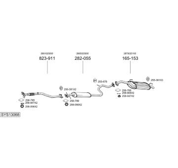 Výfukový systém BOSAL SYS13068