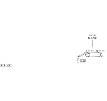 Výfukový systém BOSAL SYS13093