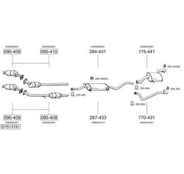 Výfukový systém BOSAL SYS13191