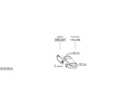 Výfukový systém BOSAL SYS13214