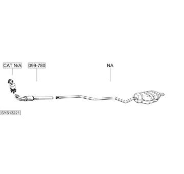 Výfukový systém BOSAL SYS13221