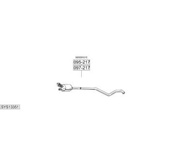 Výfukový systém BOSAL SYS13351