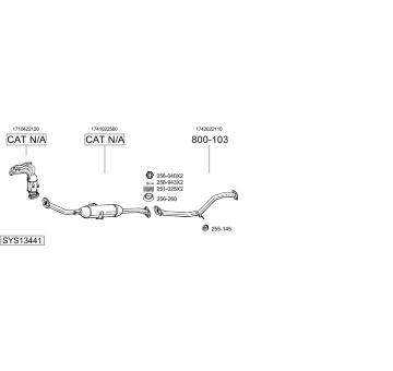 Výfukový systém BOSAL SYS13441