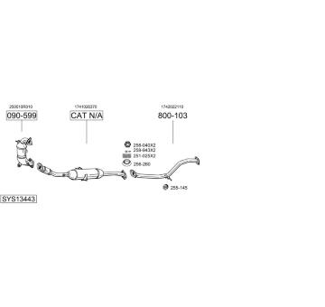 Výfukový systém BOSAL SYS13443