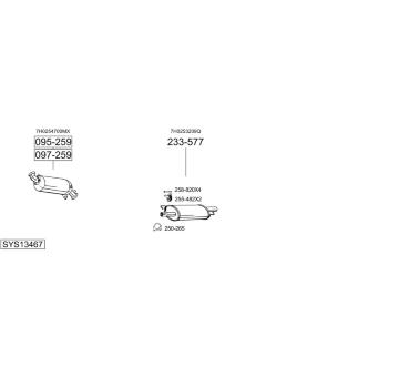 Výfukový systém BOSAL SYS13467