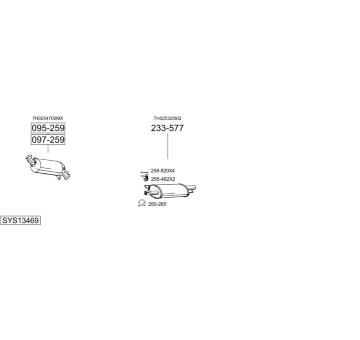 Výfukový systém BOSAL SYS13469