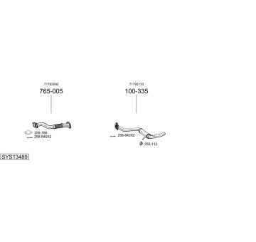 Výfukový systém BOSAL SYS13489