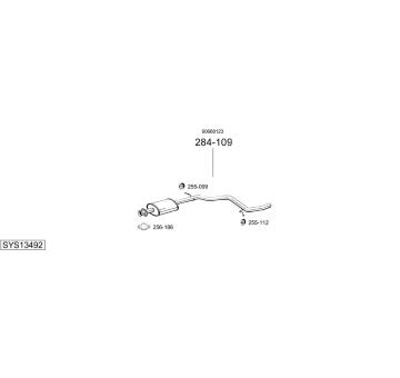 Výfukový systém BOSAL SYS13492