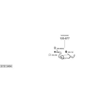 Výfukový systém BOSAL SYS13494