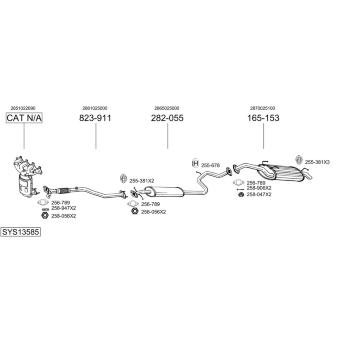 Výfukový systém BOSAL SYS13585