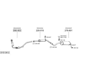 Výfukový systém BOSAL SYS13612