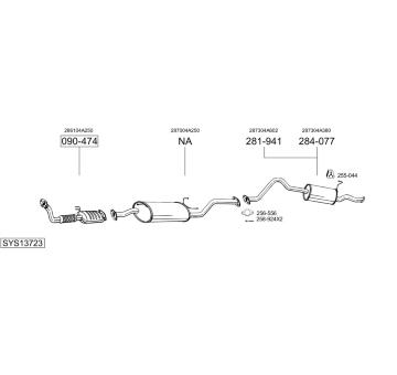 Výfukový systém BOSAL SYS13723
