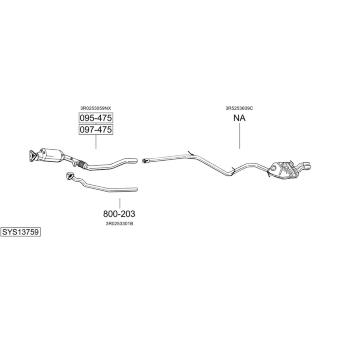 Výfukový systém BOSAL SYS13759