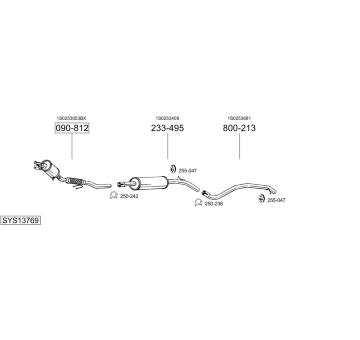 Výfukový systém BOSAL SYS13769