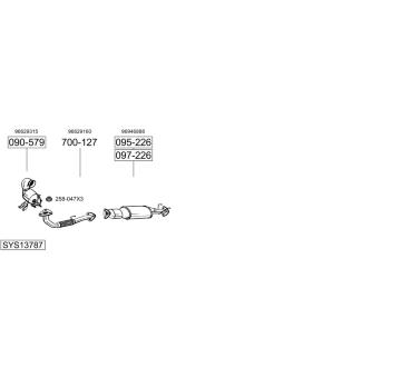 Výfukový systém BOSAL SYS13787