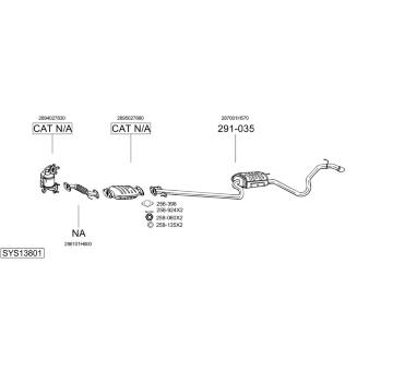 Výfukový systém BOSAL SYS13801