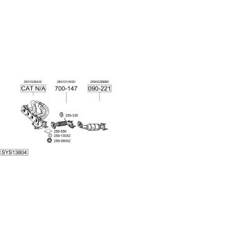 Výfukový systém BOSAL SYS13804