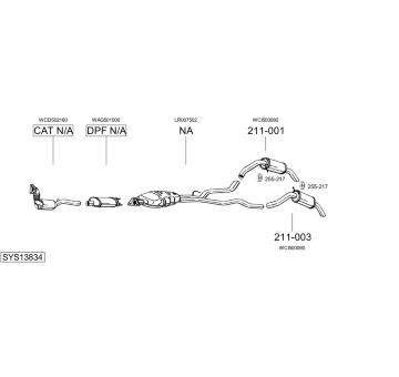 Výfukový systém BOSAL SYS13834