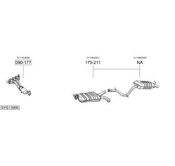 Výfukový systém BOSAL SYS13995