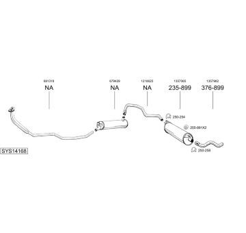 Výfukový systém BOSAL SYS14168