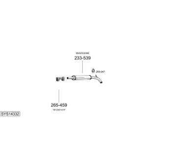 Výfukový systém BOSAL SYS14332