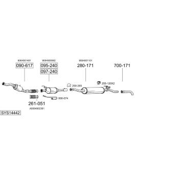 Výfukový systém BOSAL SYS14442