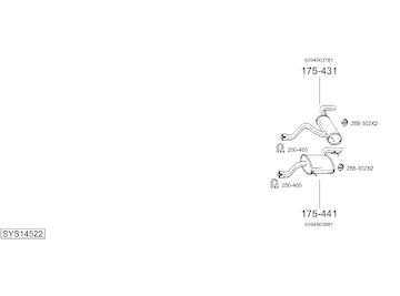 Výfukový systém BOSAL SYS14522