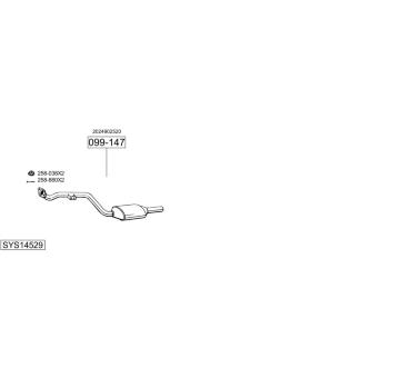 Výfukový systém BOSAL SYS14529