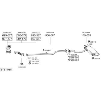 Výfukový systém BOSAL SYS14755