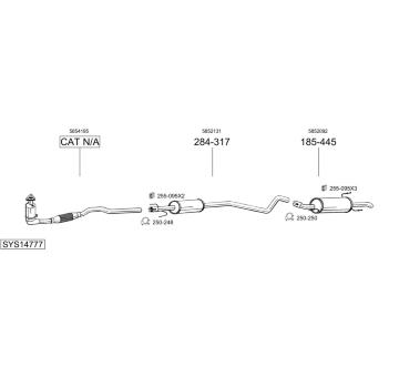 Výfukový systém BOSAL SYS14777