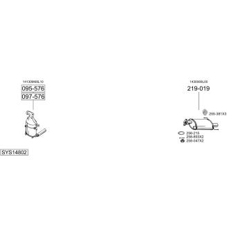 Výfukový systém BOSAL SYS14802