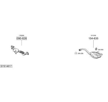 Výfukový systém BOSAL SYS14817