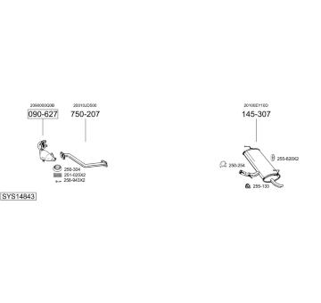 Výfukový systém BOSAL SYS14843