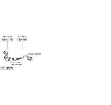 Výfukový systém BOSAL SYS14927