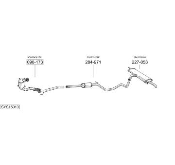 Výfukový systém BOSAL SYS15013