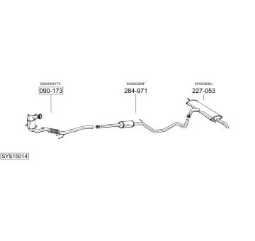 Výfukový systém BOSAL SYS15014