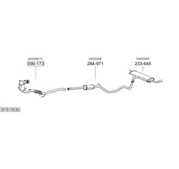 Výfukový systém BOSAL SYS15030
