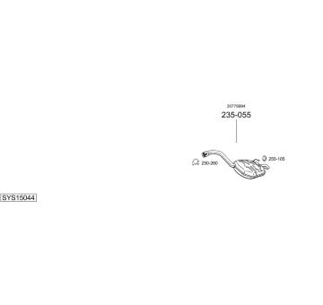 Výfukový systém BOSAL SYS15044