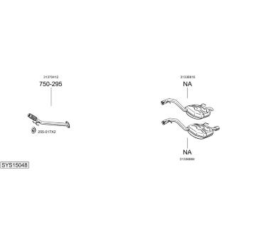 Výfukový systém BOSAL SYS15048