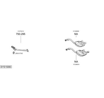 Výfukový systém BOSAL SYS15060